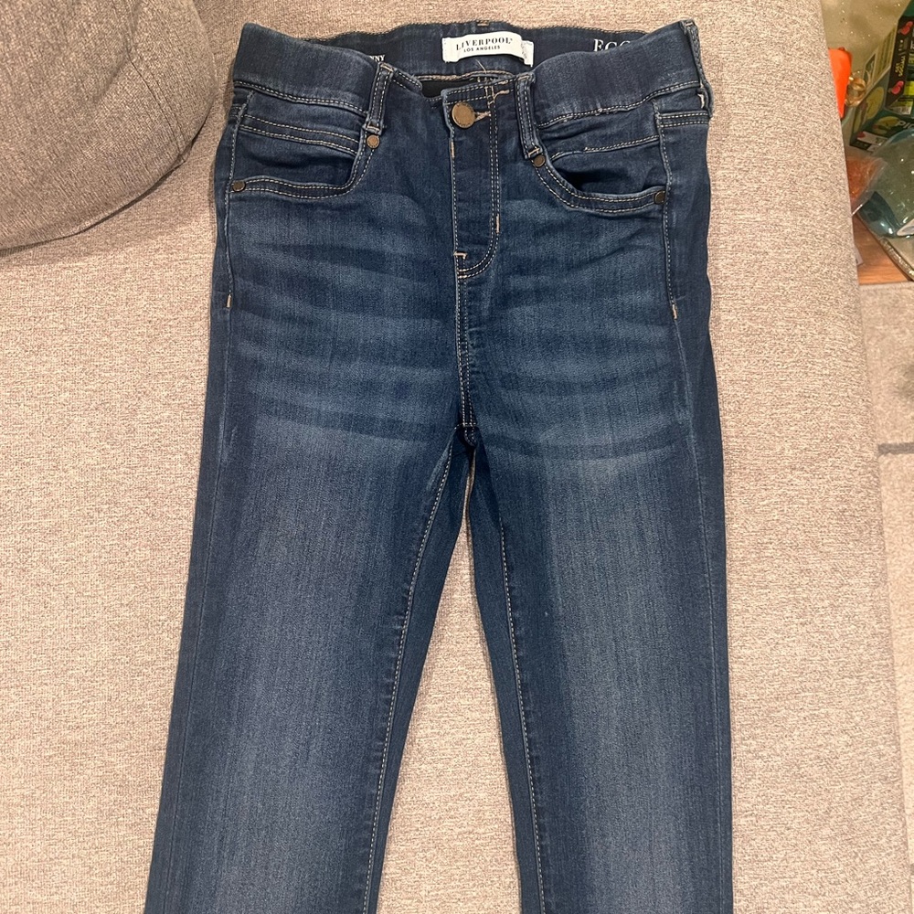 Liverpool Los Angeles Pull On Ankle Skinny Jeans. Size 25